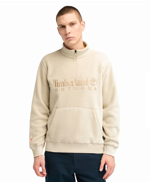 TIMBERLAND LINEAR LOGO 1/4 ZIP FLEECE