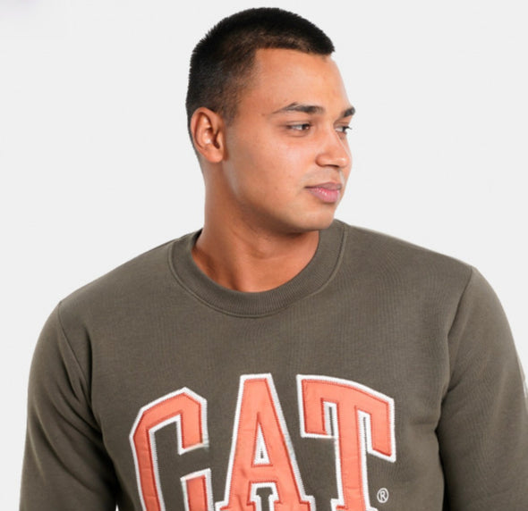 CATERPILLAR VARSITY CREWNECK  S/SHIRT